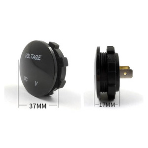 Voltímetro para Auto, Cargador USB Modificado para Auto, Medidor <span class=keywords><strong>Digital</strong></span> LED a Prueba <span class=keywords><strong>de</strong></span> Agua <span class=keywords><strong>de</strong></span> 5-48V DC - Product Image 3