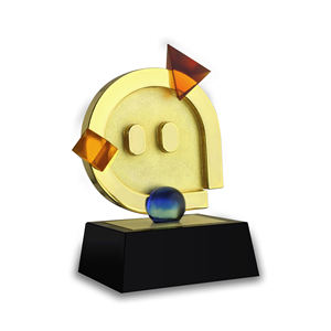 Trofeo de Cristal K9 y Metal Moderno Personalizado al por Mayor, Premio MOMO, Premios de Anfitrión del Año, Hecho a Mano <span class=keywords><strong>con</strong></span> Técnica de Fundición - Product Image 2