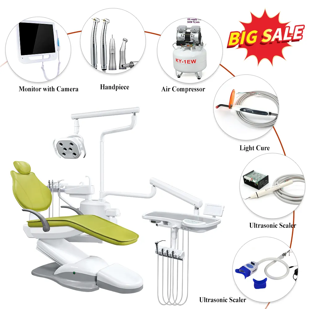 Kit paket pembuka klinik, kursi gigi logam kawat gigi gratis suku cadang listrik 3 tahun Fashion Bracesor