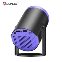 Projecteur JUNUO, nouveau design coloré, 200 lumens ANSI, Android 14, 720P, lampe LED, home cinéma, mini projecteur intelligent 4K
