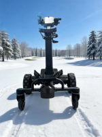 Chariot de golf électrique de qualité commerciale BETETEK avec cadre en alliage d'aluminium, batterie au lithium, capacité de charge de 80 kg pour les événements de golf