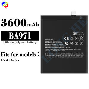 Batería BA971 de alta calidad 100% para <span class=keywords><strong>Meizu</strong></span> <span class=keywords><strong>16S</strong></span> <span class=keywords><strong>16S</strong></span> <span class=keywords><strong>PRO</strong></span> batería BA971 baterías de repuesto de polímero de litio 3600mAh - Product Image 3