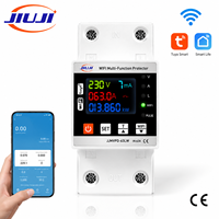 Interrupteur intelligent WiFi TUVA, protection de tension monophasée, protection de courant temporisée, double relais, compteur d'énergie, protection contre les fuites
