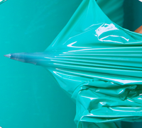 Film étirable en polyéthylène opaque, film protecteur souple biodégradable en LDPE moulé par soufflage pour l'emballage du foin et des fourrages verts