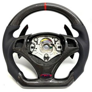 Volante in Fibra di Carbonio Premium per BMW E36 E46 E60 E90 E92 E93 X5 E70 E71 <span class=keywords><strong>M</strong></span> Sport <span class=keywords><strong>Racing</strong></span> - Product Image 3