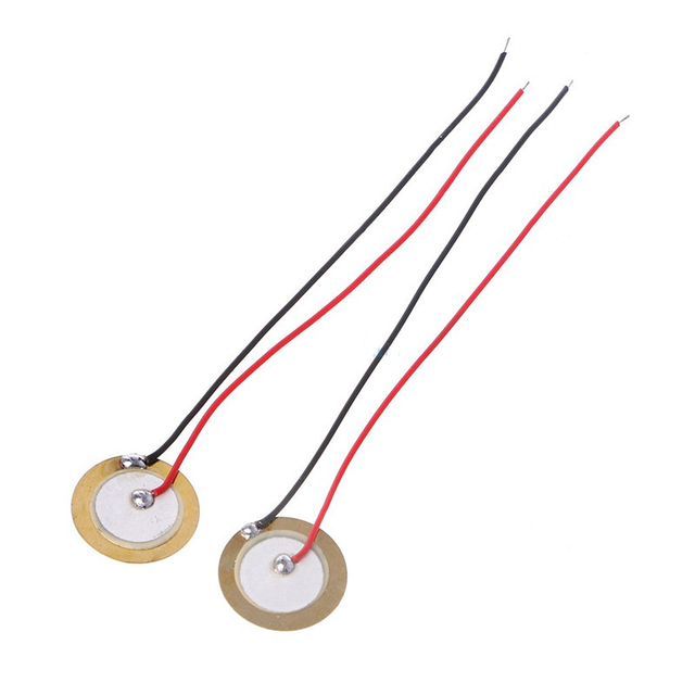 Smart Electronics Piezoelectric Piezo Ceramic Wafer Plate Diameter 12MM 15MM 18MM 20MM 27MM 35MM 50MM Wire Buzzer