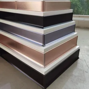 Özelleştirilmiş alüminyum alaşımlı seramik karo kenarlığı paslanmaz çelik tavan ve zemin kenar şeritleri