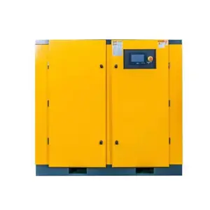 High efficiency Two stage compression permanent magnet industrial screw air compressor