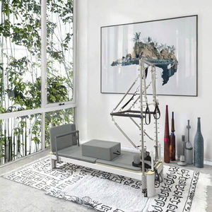 เครื่องออกกำลังกายพิลาทิสแบบฮาล์ฟทาวเวอร์ รุ่นปรับแต่งได้ ผลิตจากไม้เมเปิลคุณภาพสูง ทนทาน พร้อมคุณสมบัติปรับระดับได้ เหมาะสำหรับใช้ในฟิตเนสเชิงพาณิชย์ - Product Image 4