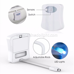 Lumière de <span class=keywords><strong>toilette</strong></span> intelligente à détecteur de mouvement, 16 couleurs, étanche, à induction humaine, lumière <span class=keywords><strong>LED</strong></span> de nuit, lumière de cuvette de <span class=keywords><strong>toilette</strong></span> <span class=keywords><strong>pour</strong></span> salle de bain, WC, lavabo - Product Image 3