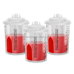 Kit de gobelets jetables pour mélange de peinture et pistolet de pulvérisation 600 ml, 50 pièces, pour finition <span class=keywords><strong>automobile</strong></span> HVLP/LVLP, en matériau PP, vente en gros - Product Image 1