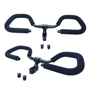 Puños de manillar tipo mariposa para bicicleta de montaña, 25.4 mm, espuma de esponja negra mate para bicicletas de turismo - Product Image 1
