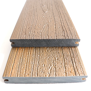 Planches de <span class=keywords><strong>terrasse</strong></span> en WPC co-extrudé de 2e génération, certifiées CE, texturées en 3D, résistantes aux intempéries, à faible entretien, haute densité - Product Image 2