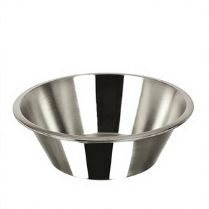 Maxfresh Stainless Steel <b>Dog</b> Bowl Solid Color Rounded Shape Food Grade Material Simple Style Dishwasher Safe Heat Resistant - Product Image 1