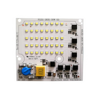 Module LED sans pilote DOB personnalisé en aluminium, garantie 3 ans, 110 lm/W, 30 W, anti-surtension classe 4KV, 220-240 V AC, Ra80, PCB blanc