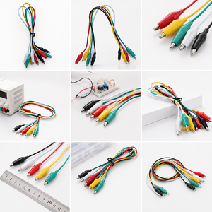 Câbles de raccordement pour expériences scientifiques scolaires, connexion électrique sécurisée, fil isolé avec pince crocodile - Product Image 6