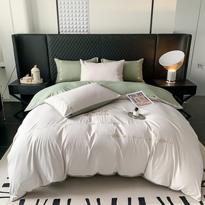 OEM <b>Hotel</b> <b>Bedding</b> 100% Cotton Embroidery High Quality Products <b>Bedding</b> Set - Product Image 4