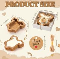 Bol à pâte en bois artisanal en forme de vache