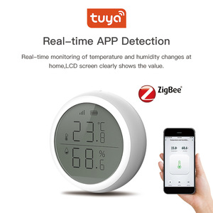 Monitor de Clima Interior Inalámbrico Inteligente, Visualización de Datos en Tiempo Real, <span class=keywords><strong>Sensor</strong></span> de Temperatura y Humedad Tuya para Uso Doméstico - Product Image 3