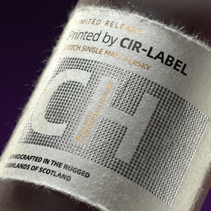 Etiqueta de whisky con microlámina metálica en Etiqueta de papel de borde de cubierta texturizada japonesa - Product Image 4