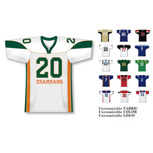 Maillot de football américain personnalisé, nouveau, populaire, cousu, broderie, sérigraphie, rétro, manches courtes, respirant - Product Image 1