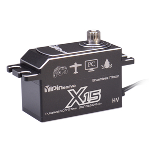 Yipinservo Borstelloze X15 15Kg Hv Digitale <span class=keywords><strong>Motor</strong></span> Met 25T Arm Voor Drift Rc Auto Robot Vliegtuig Vleugel Zld - Product Image 6
