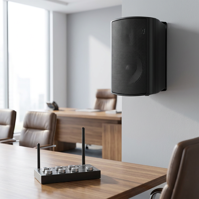 3RD DREAM Professional Meeting Room Sound System Reverb Mic Input 6.5" Wall-Mounted Speakers 50W Output Coaxial/3.5mm Jack Audio