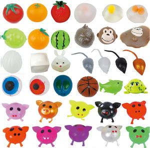 Fabricant Direct Usine-Direct TPR Boule D'évent En Caoutchouc Souple Citrouille Fruit Éducatif Unisexe Jouet EN-71 Certifié 5.5-6cm pour - Product Image 1