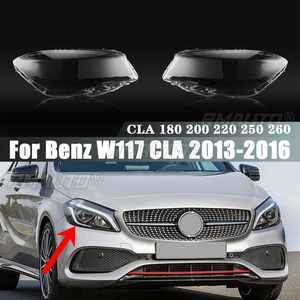 Pour Mercedes-Benz W117 2013 2014 2015 2016 CLA 180 200 220 250 260 Cache-phare Transparent en Verre - Product Image 1