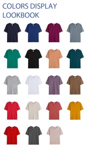 High Quality 100% Cotton Custom Men's Embroidered <b>Blank</b> Heavy <b>Weight</b> Oversized Tshirt Printing T-Shirts for Men - Product Image 3