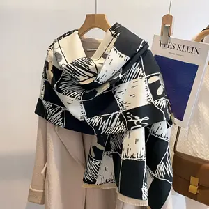 Groothandel Creative Populaire Verkoop Vrouwen Winter Herfst Sjaal Pashmina Sjaal En Sjaals Luxe