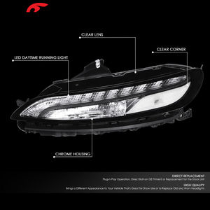 For 14-18 Jeep Cherokee Parking Light Turn Signal Lamps Chrome/clear 68321886AA 68321887AA - Product Image 2