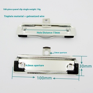 Nouveau classeur métallique personnalisable avec anneaux, clip et porte-stylo, attache en fer pour produits de classement <span class=keywords><strong>papier</strong></span> – Vente chaude - Product Image 2