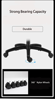 Silla Gamer Ergonómica Reclinable de Oficina, de Cuero PU Negro, Estilo Ejecutivo, Color Rosa, Marca Ecuador, con Masajeador