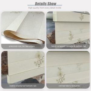 Tissu floral brodé sans fil Zebra Shades Double Sheer Roller Window Shades - Product Image 3