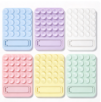 Support de téléphone à ventouse en silicone, adhérence forte, support horizontal pour bureau