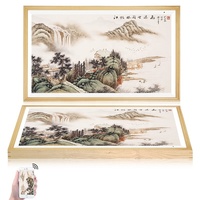 Cadre photo numérique chinois en gros, 15,6 et 21,5 pouces, grand format, en bois, pour affichage commercial