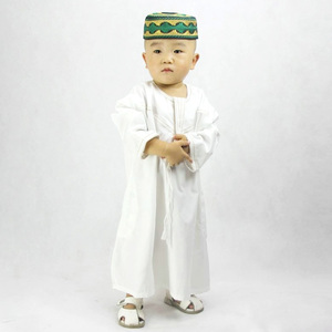Vêtements islamiques pour garçons, thobe, très demandés en Arabie Saoudite et à Dubaï, blancs, bleu clair, marron, rouges. - Product Image 6