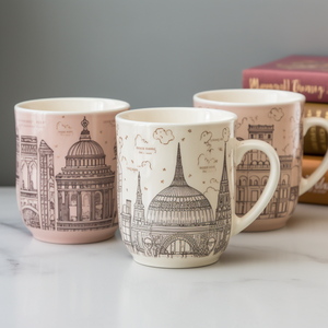 Kiến trúc Paris lưu niệm cốc pháp tháp <span class=keywords><strong>Eiffel</strong></span> kỳ nghỉ lưu niệm Cốc gốm - Product Image 2