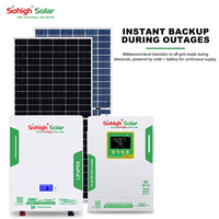 Kit Panel Surya Lengkap 48V 51.2V 5KW 10KW 20KW 30KW 60kwh/Hari Sistem Baterai Rumah Lifepo4 Baterai Surya Sistem Energi Surya