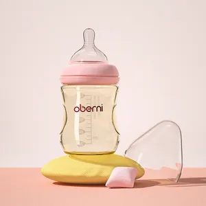 Oberni cung cấp chai bé hoàn thành 0-6 tháng bé sơ sinh PPSU bú bình với chiều rộng cổ Supper Núm vú mềm