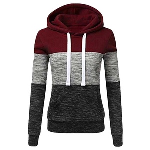 Sweat à capuche pour femmes, vêtement de sport, vente en gros, respirant, avec poche, matériel Original, 2020 - Product Image 6