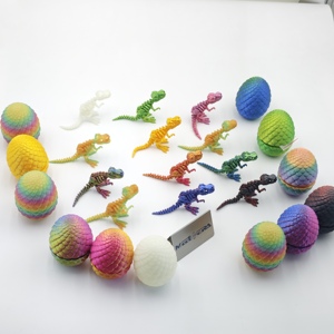 Produits virals TikTok : Modèles d'œufs de Tyrannosaurus Rex en acier inoxydable imprimés en 3D, colorés et personnalisables – Jouets œufs 3D - Product Image 6