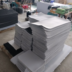 Alfombrilla de Ratón para Juegos Grande, Blanca, con Líneas de Contorno Topográficas Negras, Impermeable, de Goma, con Bordes Cosidos, ODM - Product Image 5