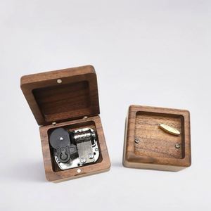 Wholesale Mini Wood Mechanism <b>Music</b> <b>Boxes</b> with Customizable LOGO for Gifts - Product Image 1