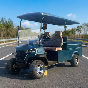 Nouveau véhicule utilitaire de golf vert foncé personnalisable, voiturette de golf électrique deux places, véhicule électrique pour le tourisme - Product Image 2
