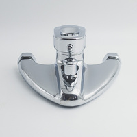 Robinet thermostatique contemporain en chrome, monocommande, économie d'eau, finition polie, avec valve en céramique pour douche