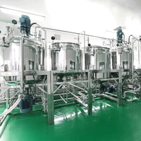Cuve de mélange homogénéisatrice à cisaillement élevé en acier inoxydable industriel 304 pour alcool 500L 1000L 2000L avec chauffage électrique à chemise