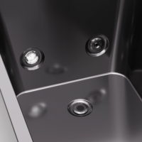 Spa en acrylique tout-en-un avec système de refroidissement et de chauffage double 1HP désinfection à l'ozone ICEGALAX
