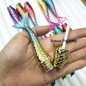 ISMAN Tubo de Brillo Labial de 3ml con Forma de Sirena Arcoíris, Botella Vacía con Degradado Colorido de Cola de Pez, Venta al por Mayor Directa de Fábrica, Lo Mejor para Profesionales - Product Image 6